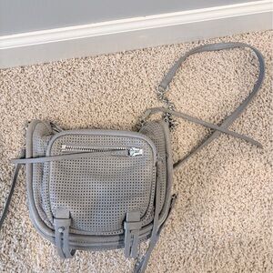 Like NEW She + LO brand Gray Perforated Women's Crossbody Bag!